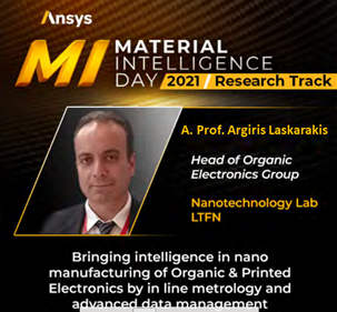 Presentation at MI ANSYS MATERIALS INTELLIGENCE DAY 2021 - November 3, 2021